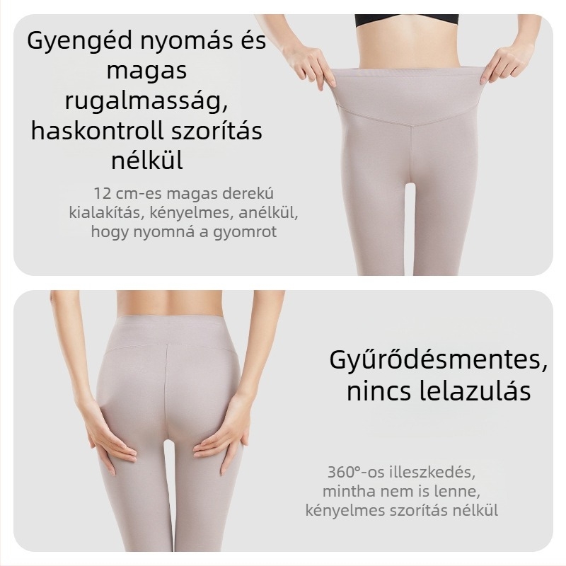 Modal anyagú női leggings, magas derekú, karcsúsított, rugalmas, őszi–téli
