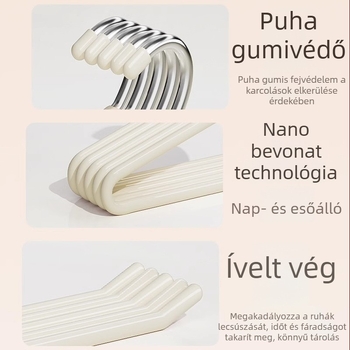Lúd alakú nadrágakasztó rozsdamentes acélból, vastagított kialakítás, csúszásmentes, varrat nélküli felület