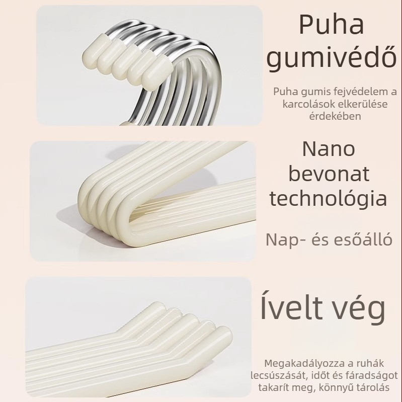 Lúd alakú nadrágakasztó rozsdamentes acélból, vastagított kialakítás, csúszásmentes, varrat nélküli felület