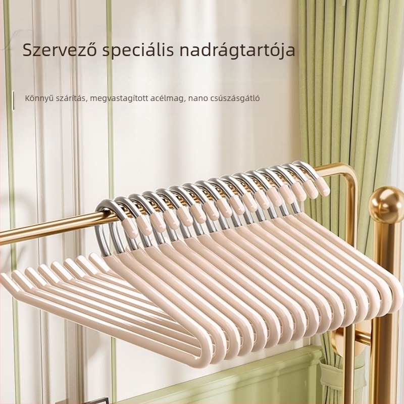 Lúd alakú nadrágakasztó rozsdamentes acélból, vastagított kialakítás, csúszásmentes, varrat nélküli felület