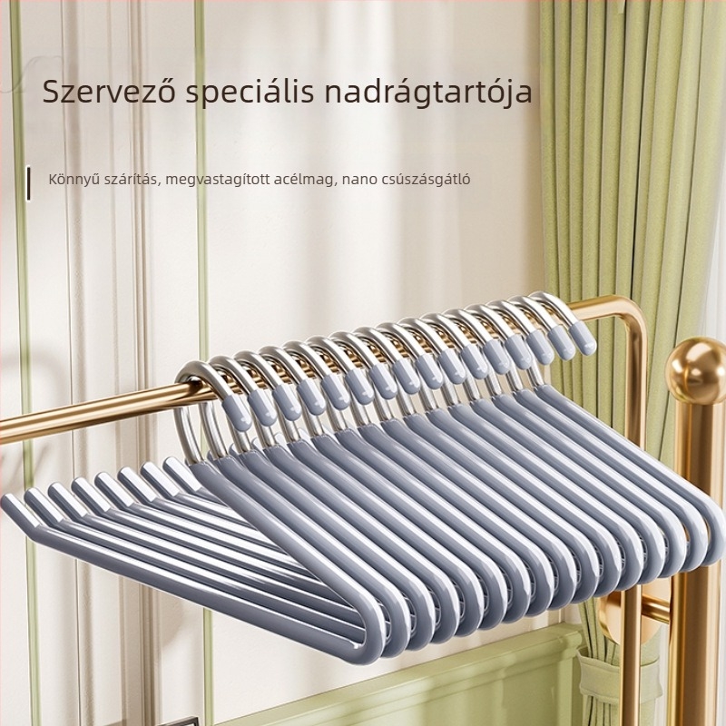 Lúd alakú nadrágakasztó rozsdamentes acélból, vastagított kialakítás, csúszásmentes, varrat nélküli felület