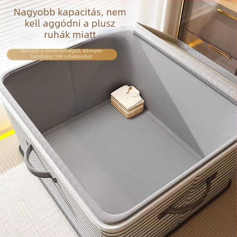 Réteges ruhatároló doboz, nagy kapacitású gardróbrendező, nem szövött anyagból