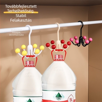 Hatkarú, többfunkciós kampó otthoni használatra – rendező táskák, fehérnemű, nyakkendők, kabátok és sapkák számára