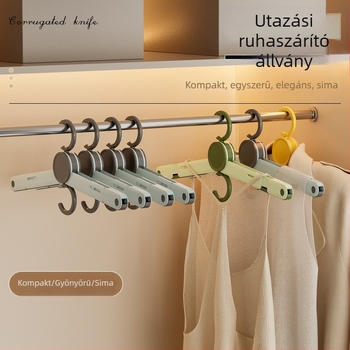Összecsukható ruhaszárító akasztó – hordozható, szélvédett szárító állvány ruháknak és cipőknek, utazáshoz, kollégiumban, otthon