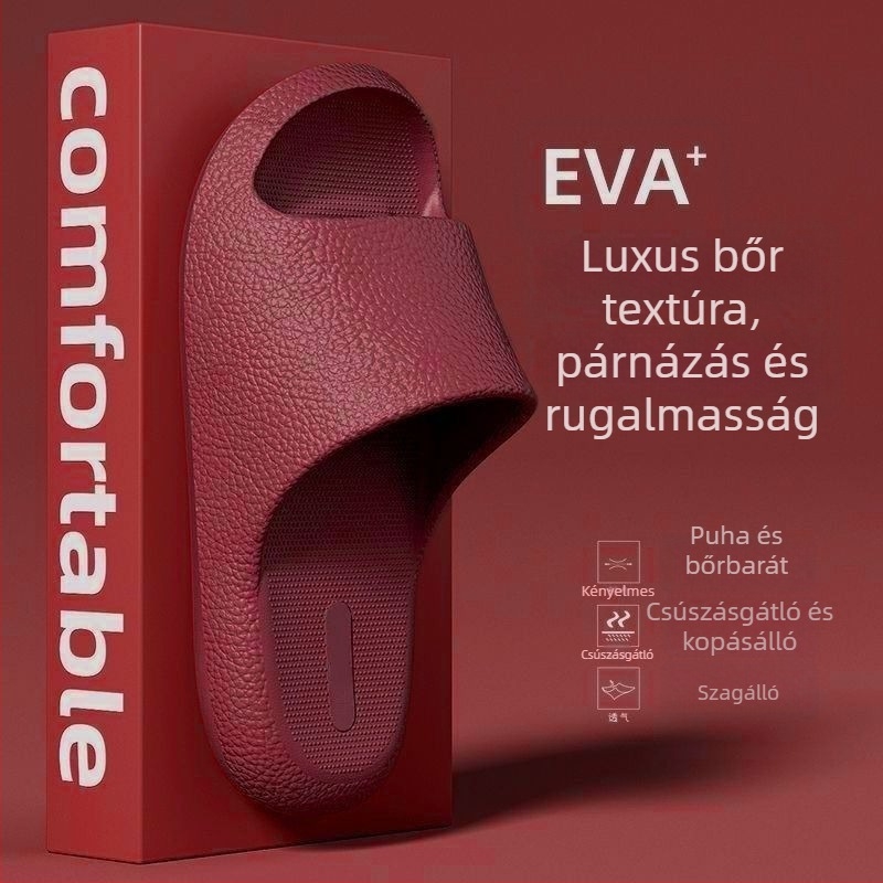 Prémium beltéri papucs férfiaknak és nőknek, csúszásmentes, csendes, tartós EVA papucs otthonra