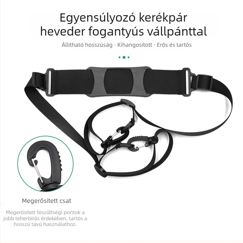 Állítható vállpánt strandfotelhez, összecsukható kerékpárhoz és egyensúlyrollerhez – univerzális, többfunkciós vállpánt