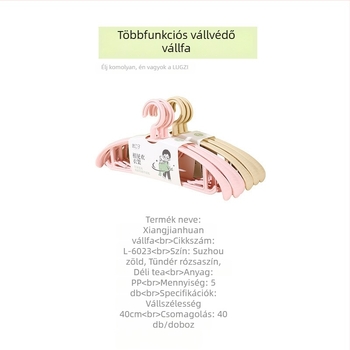Széles vállú, csúszásmentes, varrat nélküli, multifunkciós ruhakasztó babaruhákhoz