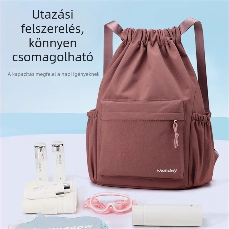 Nylon hátizsák, nagy kapacitású, többfunkciós, mindennapi és könnyű utazáshoz, illeszkedik 12 hüvelykes laptophoz