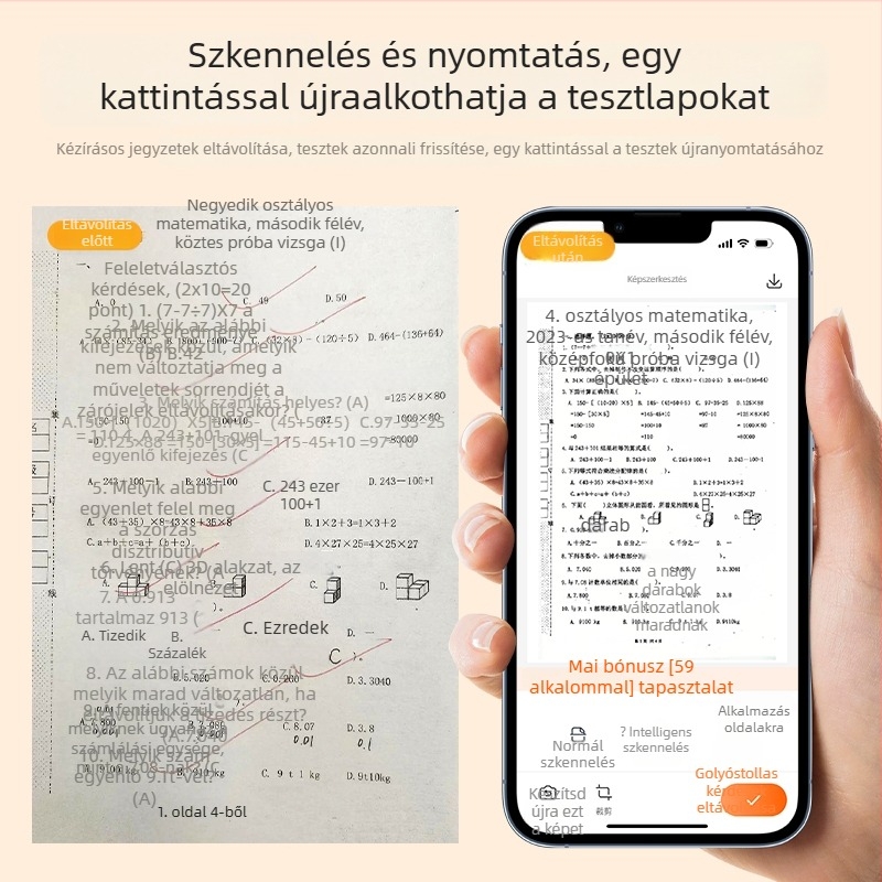 Qirui A40a hordozható otthoni hőnyomtató, kicsi és kompakt, vezeték nélküli kapcsolattal a telefonhoz, ideális házi feladatokhoz és családi használathoz