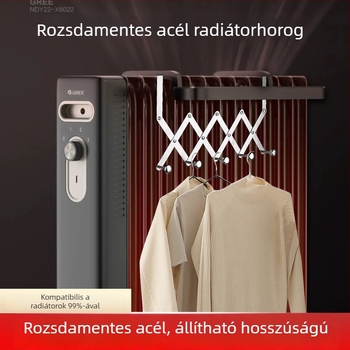 Új összecsukható radiátoros ruhaszárító, multifunkcionális, tárolóval és akasztókkal