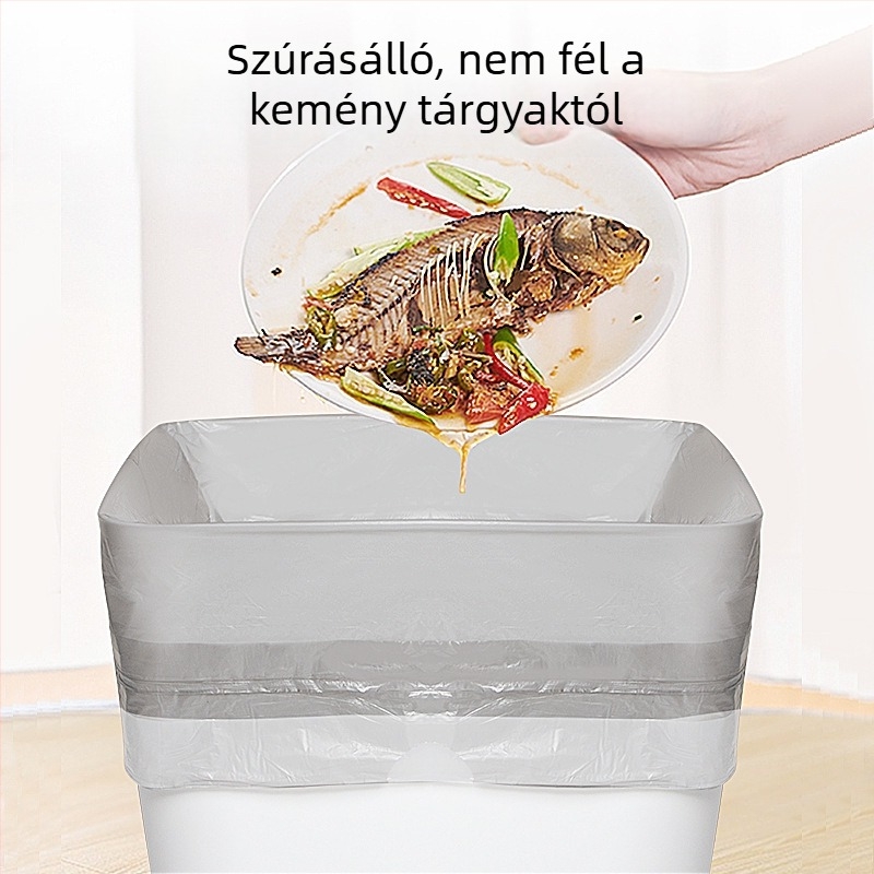 Sodolike kötözős szemeteszsákok, 80 db, háztartási, extra nagy, konyha vagy kollégium számára, egyszer használatos műanyag zacskók