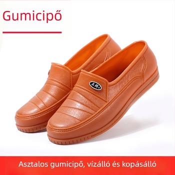 Új stílusú esőcipő, unisex felnőtteknek, PVC-ből, alacsony szárú, vízálló, csúszásmentes, kültéri viselet
