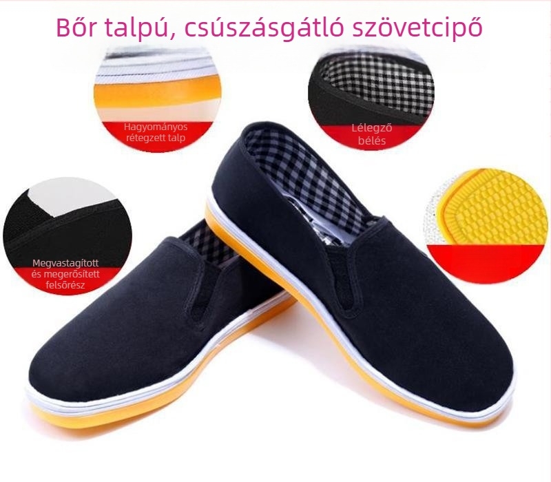 Uniszex vászoncipő, casual, légáteresztő, puha talpú, csúszásmentes.