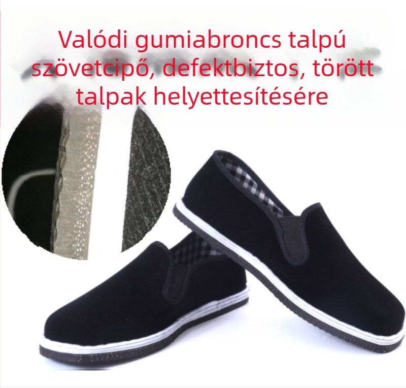Uniszex vászoncipő, casual, légáteresztő, puha talpú, csúszásmentes.