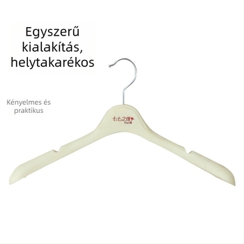 Fekete műanyag vállfa, csúszásmentes, széles vállú, női üzleti ruhához, testreszabható
