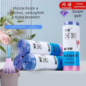 Húzókötős szemeteszsákok, vastagított kivitel, nagy méretű, otthoni használatra