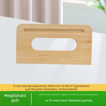 Személyre szabható bambusz fedelű négyzetes zsebkendő-doboz, fa, kézzel készített, minimalist dizájn