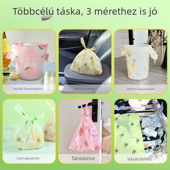 Háztartási szemeteszsákok kézben tartható fogantyúval, nagy méret, szakadásálló, mellény-stílusú, extrán vastag és nehezen szakadhatnak