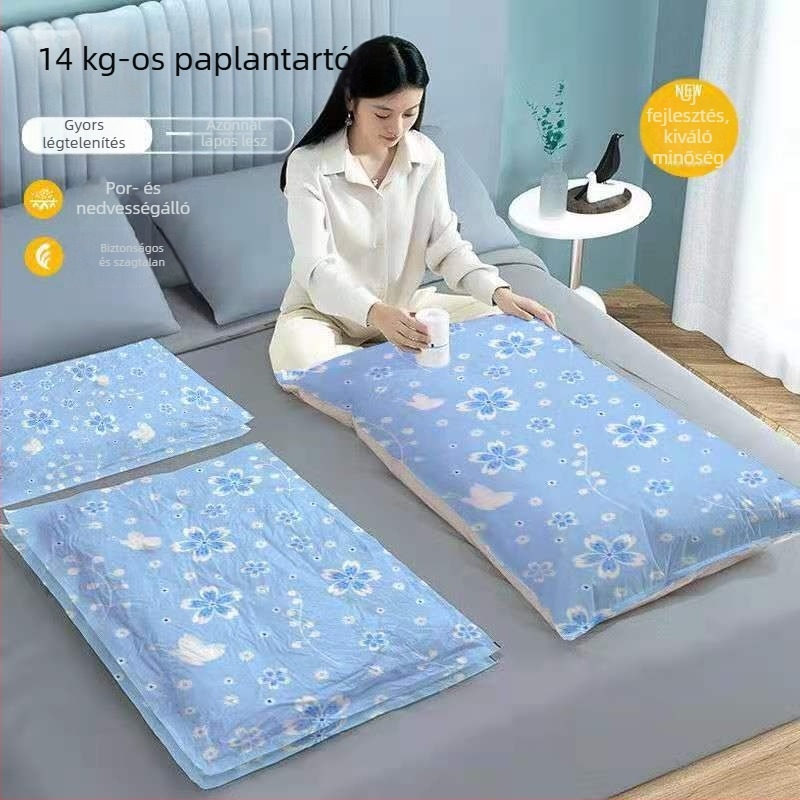 Vákuumos tömörítőtasakok ruhákhoz, paplanokhoz és ágyneműhöz – háztartási tárolótasakok