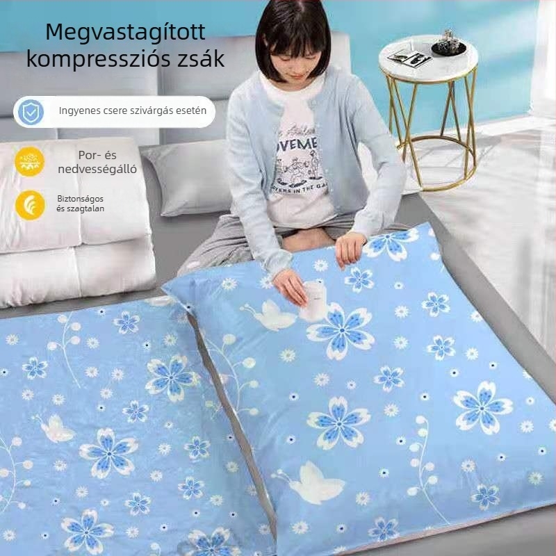 Vákuumos tömörítőtasakok ruhákhoz, paplanokhoz és ágyneműhöz – háztartási tárolótasakok