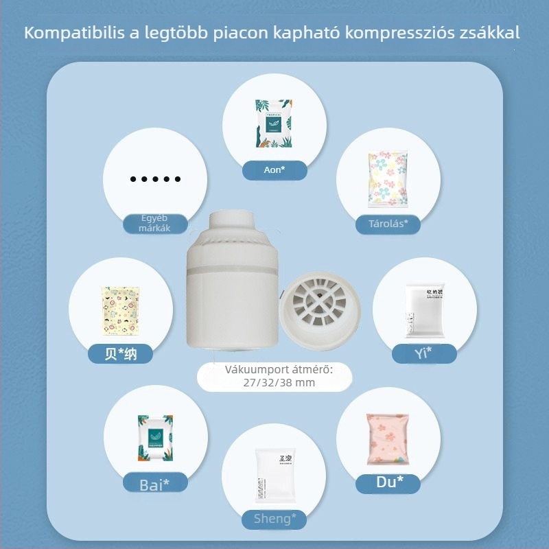 Kompressziós zsákokhoz való elektromos vákuumpumpa