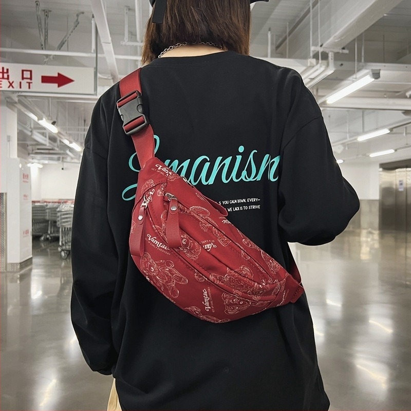 Női vászon oldaltáska, crossbody, 2024 új trend, nyári sportos stílus