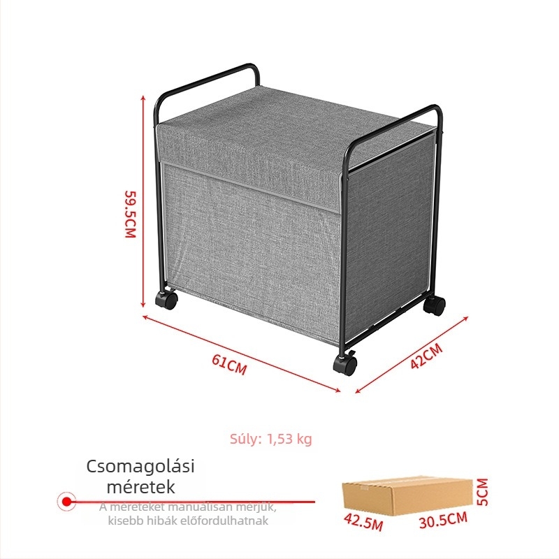 Gördíthető gyerekjáték-tároló polc a hálószobába