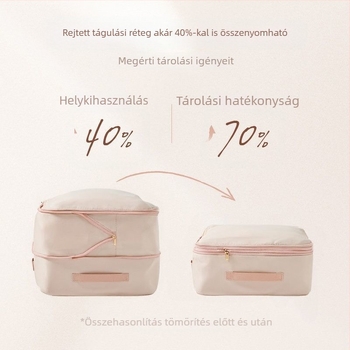 Kompresziós tárolózsák paplanokhoz, pehelykabáthoz és ruházathoz