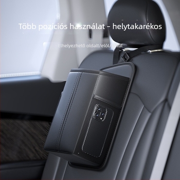 Autóülés oldalsó zsebkendő-doboz, nagy pohártartó tároló táska, oldalsó tároló hálóval