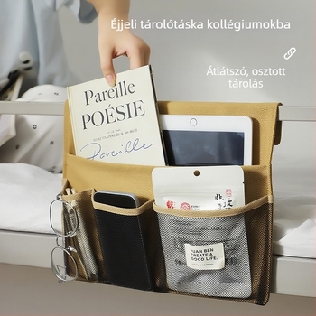 Japán stílusú ágy melletti lógó tároló táska, többfunkciós, nagy kapacitású