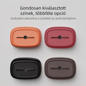 Szilikonból készült autós papírzsepi tartó, karfa rekesz és hátsó ülésre akasztható zseb, napellenzőhöz