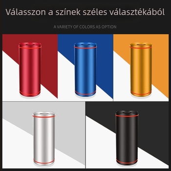Autólogóval ellátott alumínium ötvözetű papírzsebkendő doboz, kreatív belső kiegészítő pohártartóval