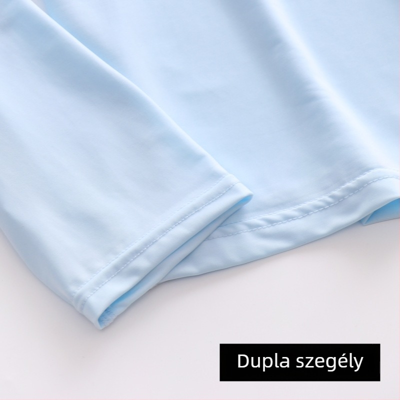 Liquid Ice Silk férfi hosszú ujjú, varrat nélküli felső — ultra vékony, gyorsan száradó, UV védelem, mindennapi és sportos használatra