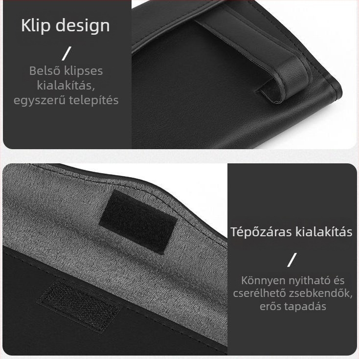 Bőr autópapírzsepi tartó Honda Accord, Civic, HR-V, CR-V, Fit és XRV modellekhez
