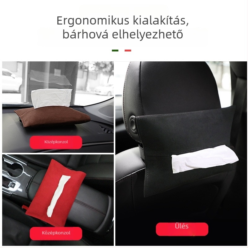 Rejtett, lógatható autós zsebkendő-tartó az új verziójú Model Y, YL és Model 3 számára