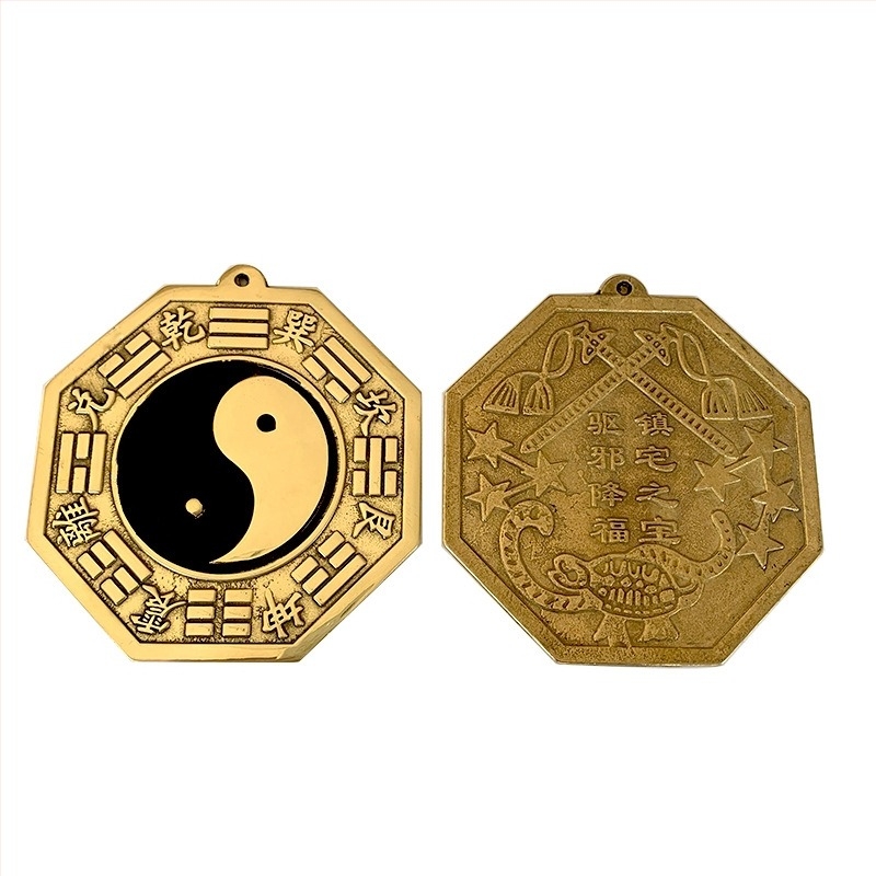 Sárgaréz Bagua tükör – Tai Chi Bagua, otthoni dekoráció