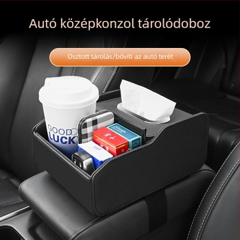 Univerzális autós karfás tároló doboz zsebkendőknek – központi konzolhoz