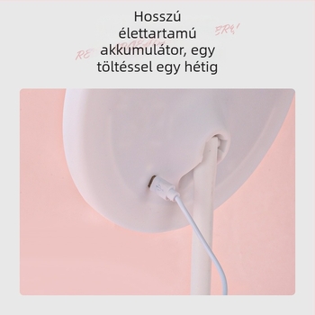 LED asztali sminktükör beépített világítással, kompakt szépség tükör