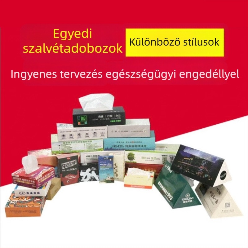 Kihúzható papírzsebkendő-doboz, többfunkciós tartó autóba és otthonra, modern design minimalist, szín testreszabható