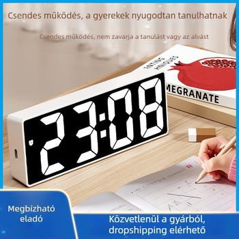 Okos ébresztőóra 2026 - új modell általános- és középiskolások számára, elektronikus óra fiúk és lányok számára, erős ébresztés