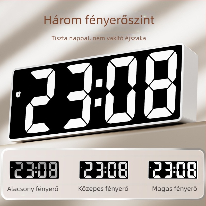 Okos ébresztőóra 2026 - új modell általános- és középiskolások számára, elektronikus óra fiúk és lányok számára, erős ébresztés