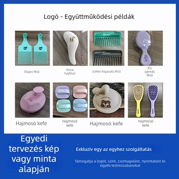 Édes rajzolt mintás kompakt összecsukható sminktükör integrált fésűvel