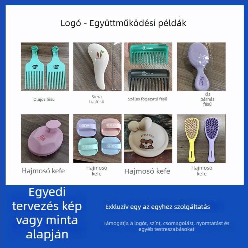 Édes rajzolt mintás kompakt összecsukható sminktükör integrált fésűvel