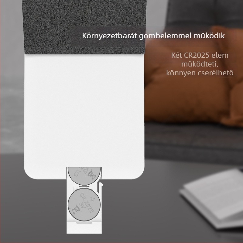 LED sminktükör asztali és hordozható kivitelben, bőrtokkal, összecsukható kézitükör, kompakt méret 116 × 73 × 15 mm