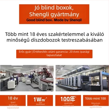 Prémium egy darabból álló összecsukható tároló ajándékdoboz, integrált merev kartondoboz, testreszabható