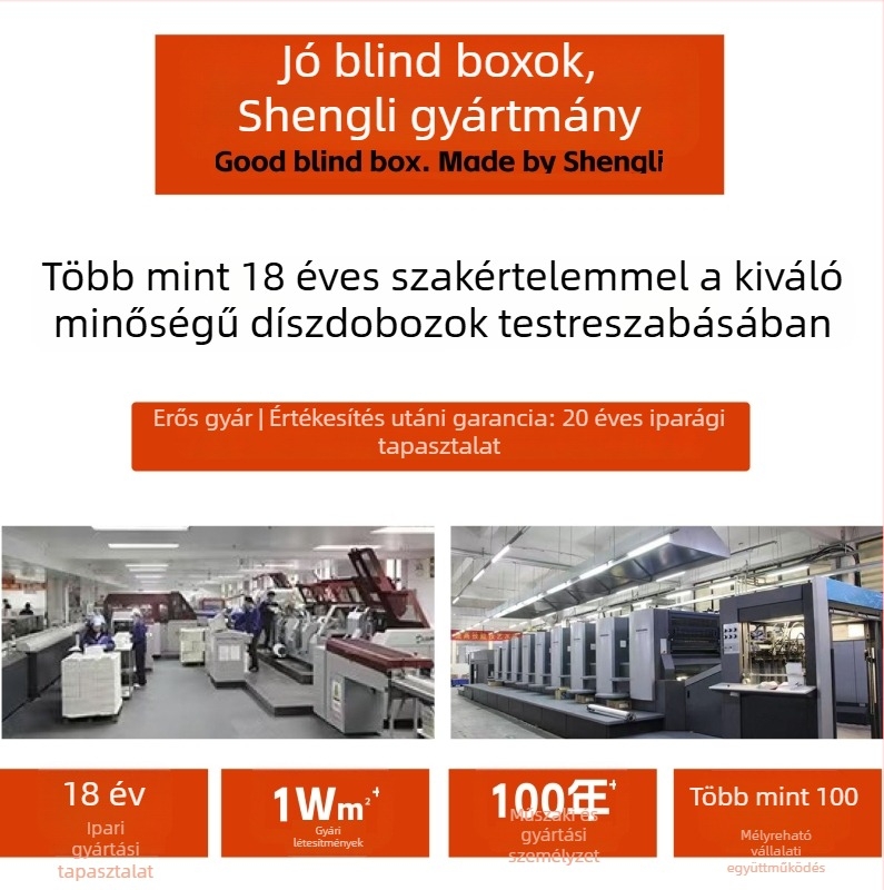 Prémium egy darabból álló összecsukható tároló ajándékdoboz, integrált merev kartondoboz, testreszabható