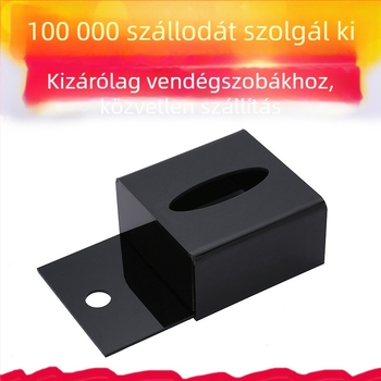 Akril négyszögletes szalvétadoboz szállodák és éttermek részére, vastított műanyag, modern dizájn