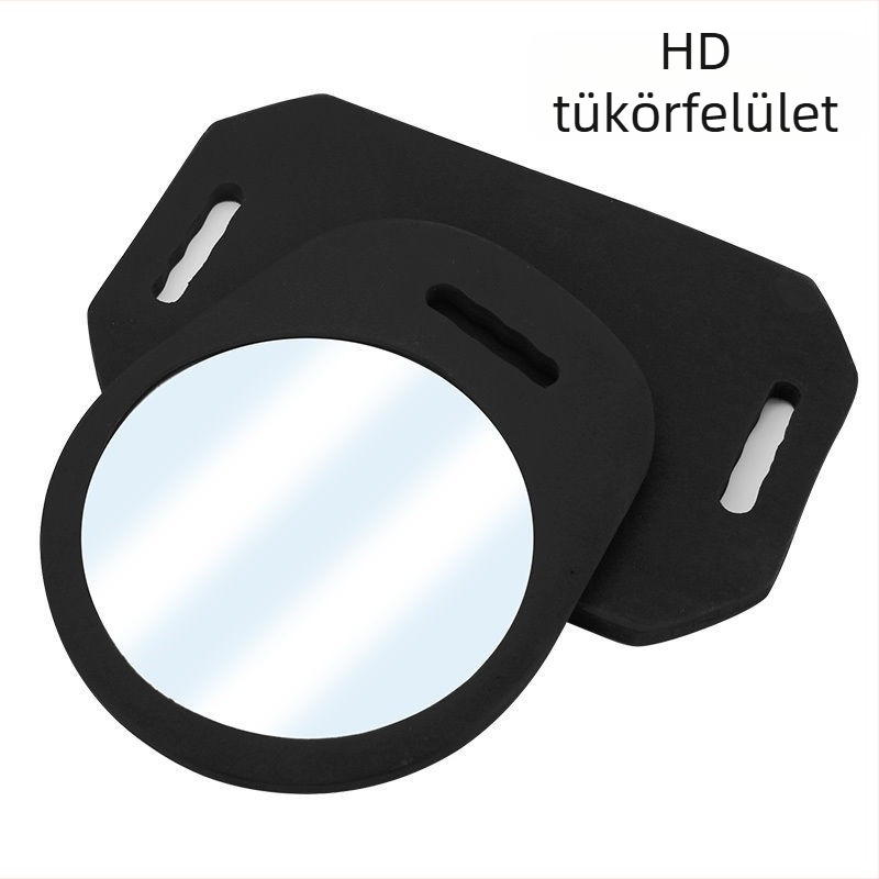 Fodrász kézi tükör, HD habfelület, kör alakú hátsó tükör a szalonhoz, ütésálló, négyszögletes tükör