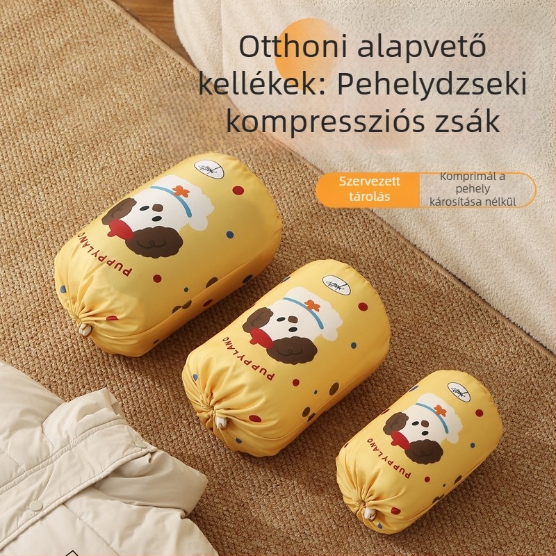 Összenyomható tároló tasakok ruhákhoz és pehelykabátokhoz, utazáshoz és otthoni rendezéshez, hordozható ruházati szervezők