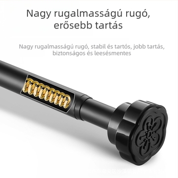 Fúrás nélküli teleszkópos ruhaszárító rúd erkélyre, rozsdamentes acélból